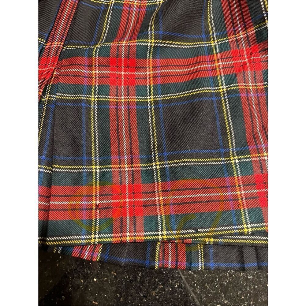 Charter Club Tartan Plaid Wool Wrap Skirt Schoolgirl Academia Girls size 7 - Picture 9 of 9